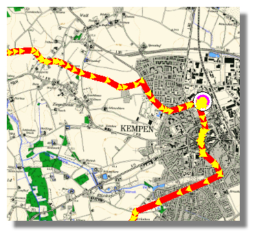 Karte Kempen  Bild: Arnold Schongen