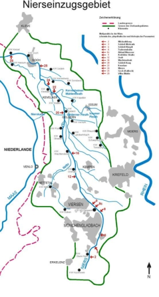 Nierseinzugsgebiet  Bild: Niersverband